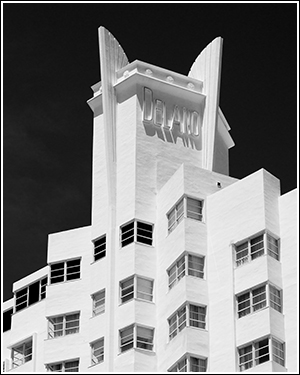 Limited edition print of the Tiffany building in Miami Beach
